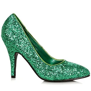 411-SHIMMER 4" Glamorous Glitter Pump
