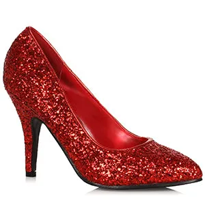 411-SHIMMER 4" Glamorous Glitter Pump