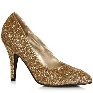 411-SHIMMER 4" Glamorous Glitter Pump