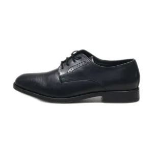 Am Shoe Company Derby Formal Lace Ups Leather Black Colour For Men
