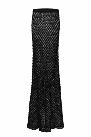 Asymmetric Mesh Skirt