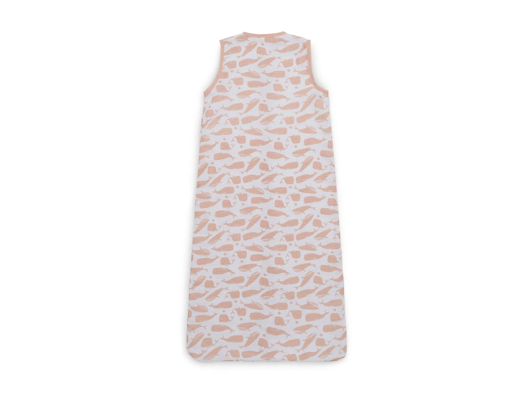 Baby Slaapzak Zomer 70cm Hydrofiel Whales - Pale Pink