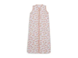 Baby Slaapzak Zomer 70cm Hydrofiel Whales - Pale Pink