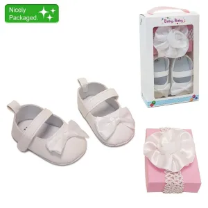 BabyBow Soft Baby Shoe and Socks Set