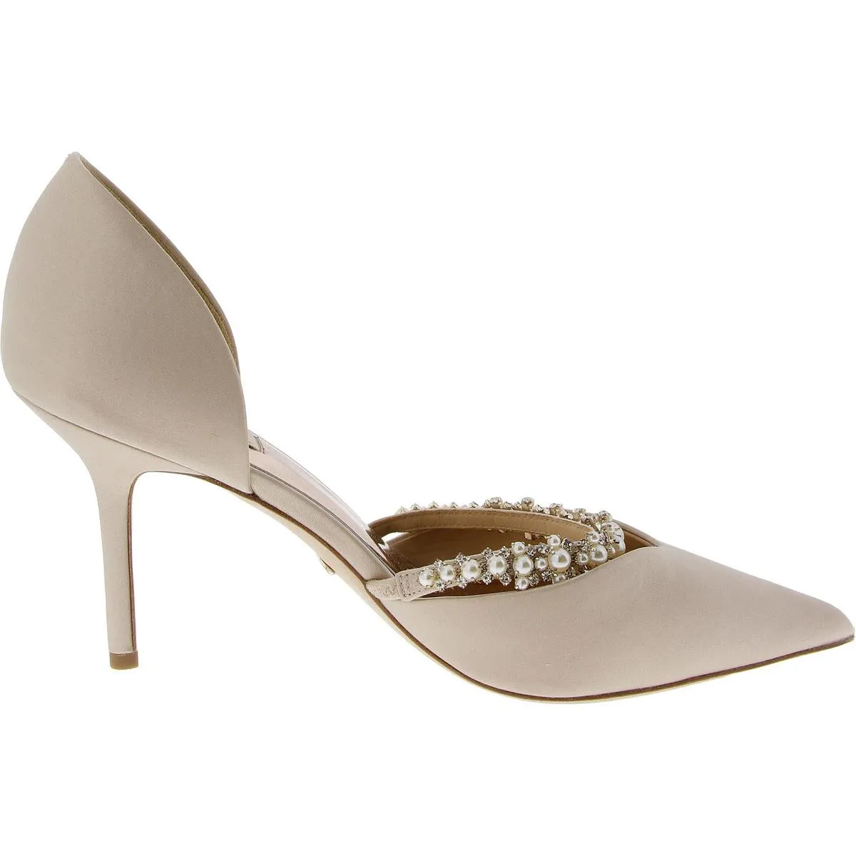 Badgley Mischka Womens Rhinestones Stiletto Pumps