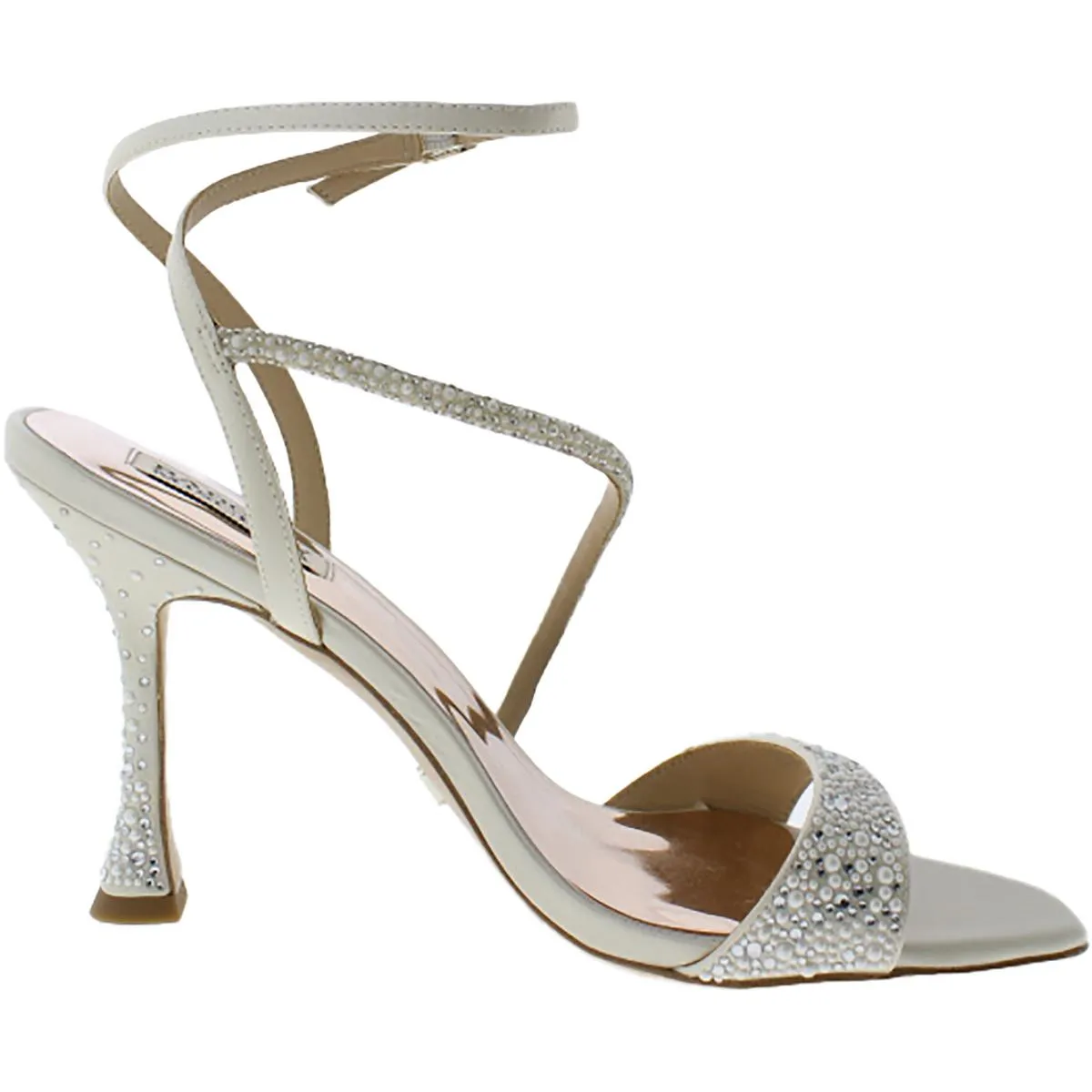 Badgley Mischka Womens Sally Embellished Square Toe Pumps