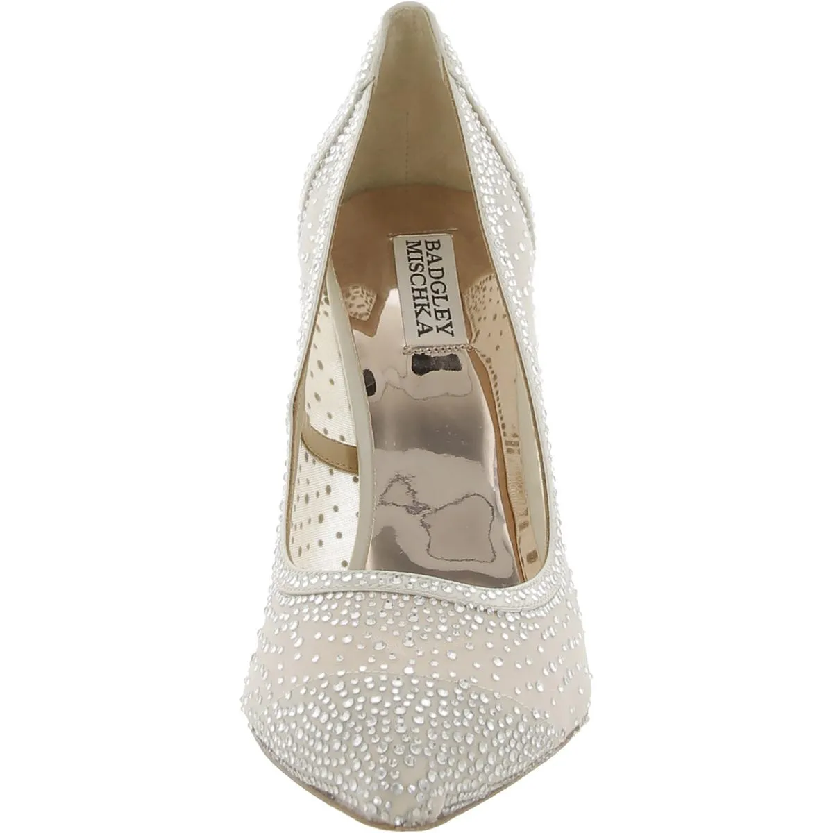Badgley Mischka Womens Weslee Satin Pointed Toe Pumps
