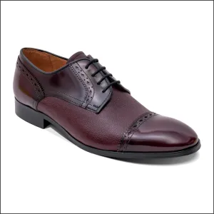 Barker Ashbourne - Burgundy Hi-Shine/Grain Derby@