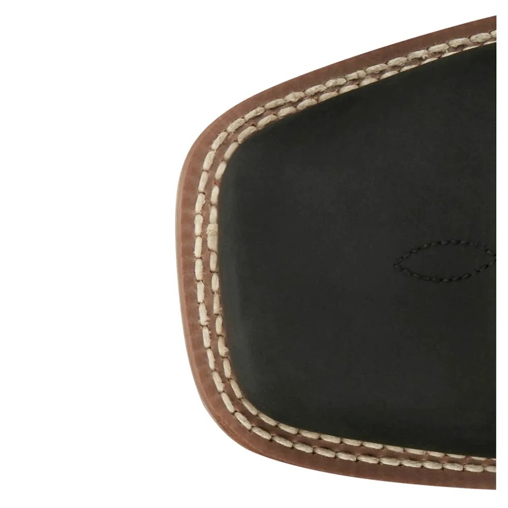 Big News Wide Embroidered Square Toe Cowboy Boots