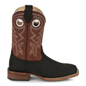 Big News Wide Embroidered Square Toe Cowboy Boots