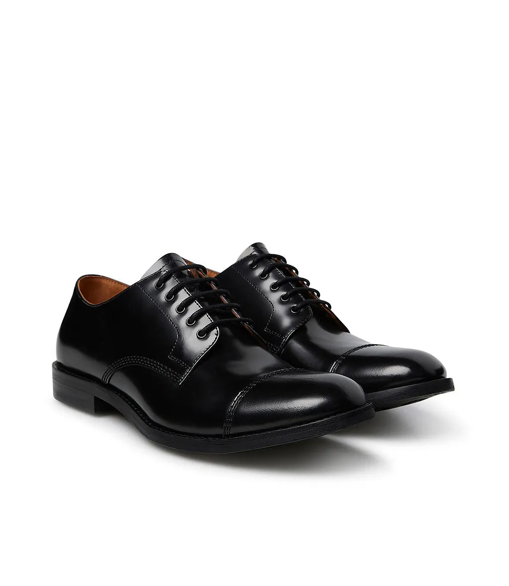 Black brushed calfshin Oxford shoe