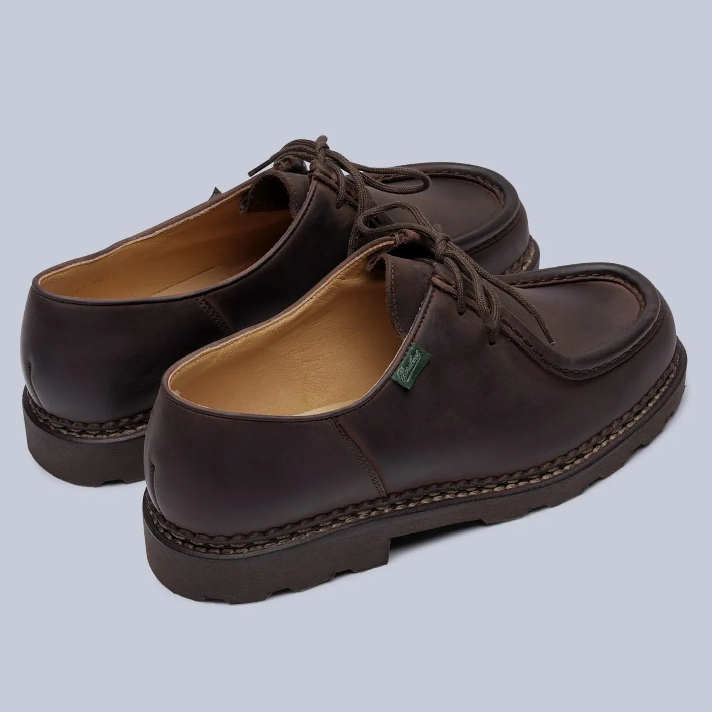 Brown Nubuck Michael Derby Shoes