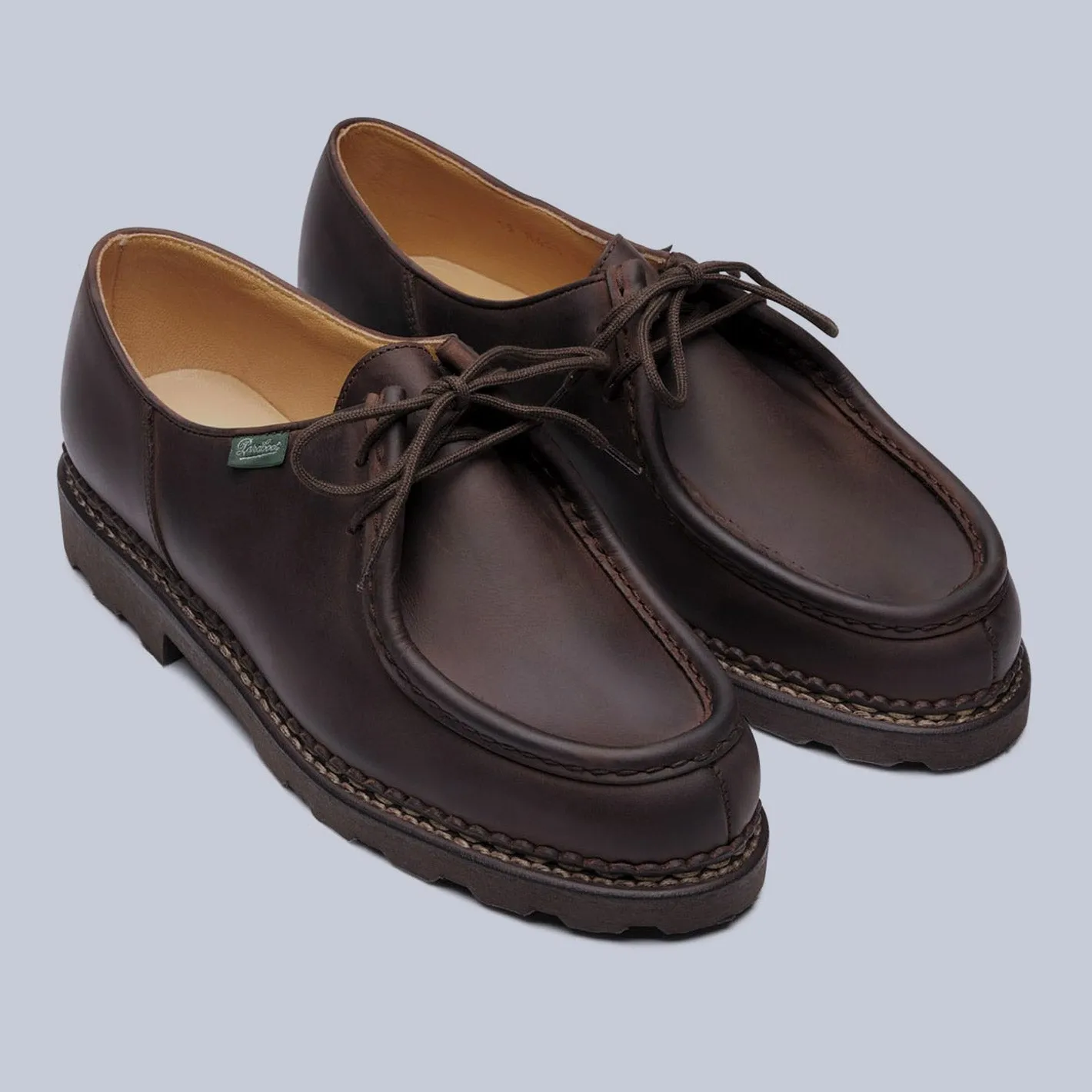 Brown Nubuck Michael Derby Shoes