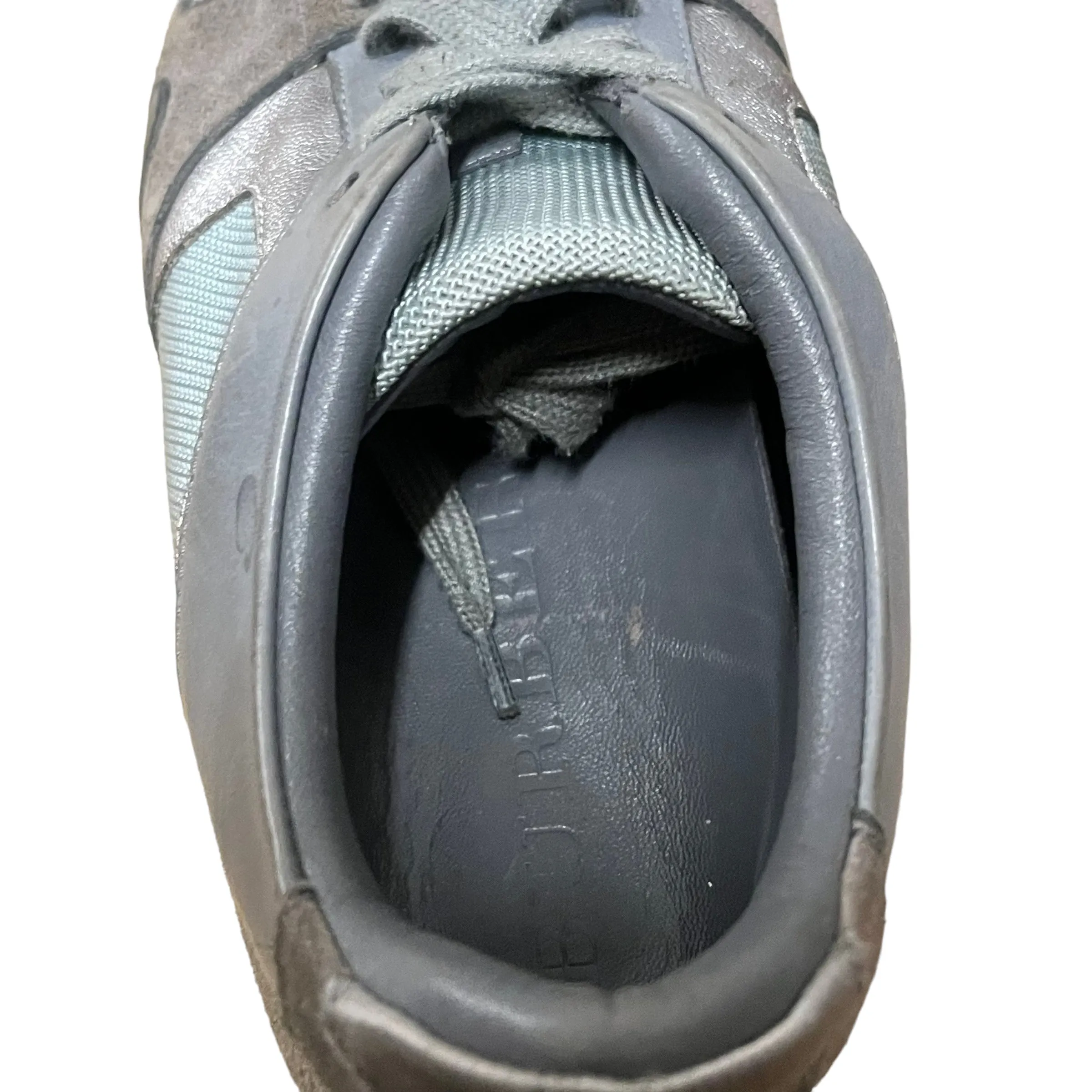 BURBERRY/Low-Sneakers/US 6.5/Leather/SLV/Field sneakers