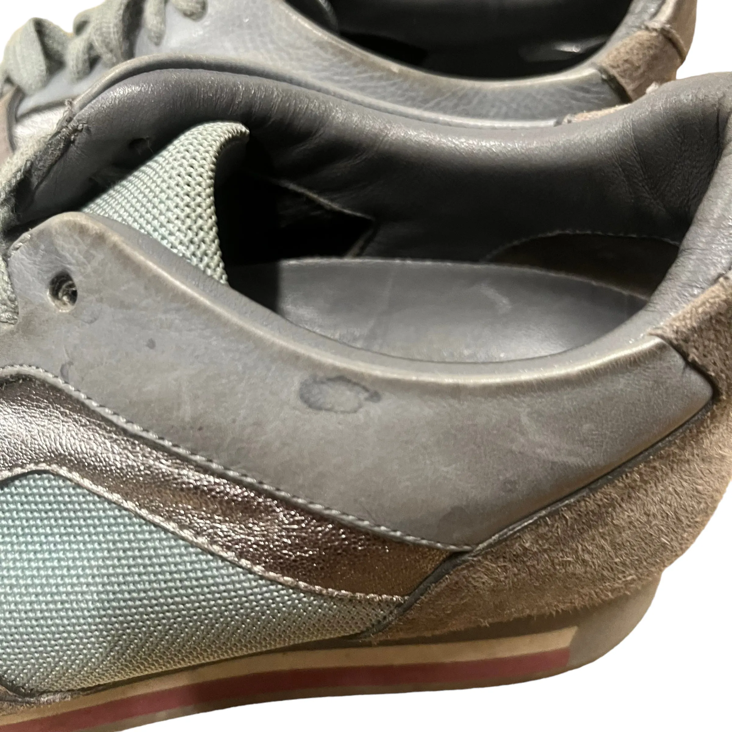 BURBERRY/Low-Sneakers/US 6.5/Leather/SLV/Field sneakers