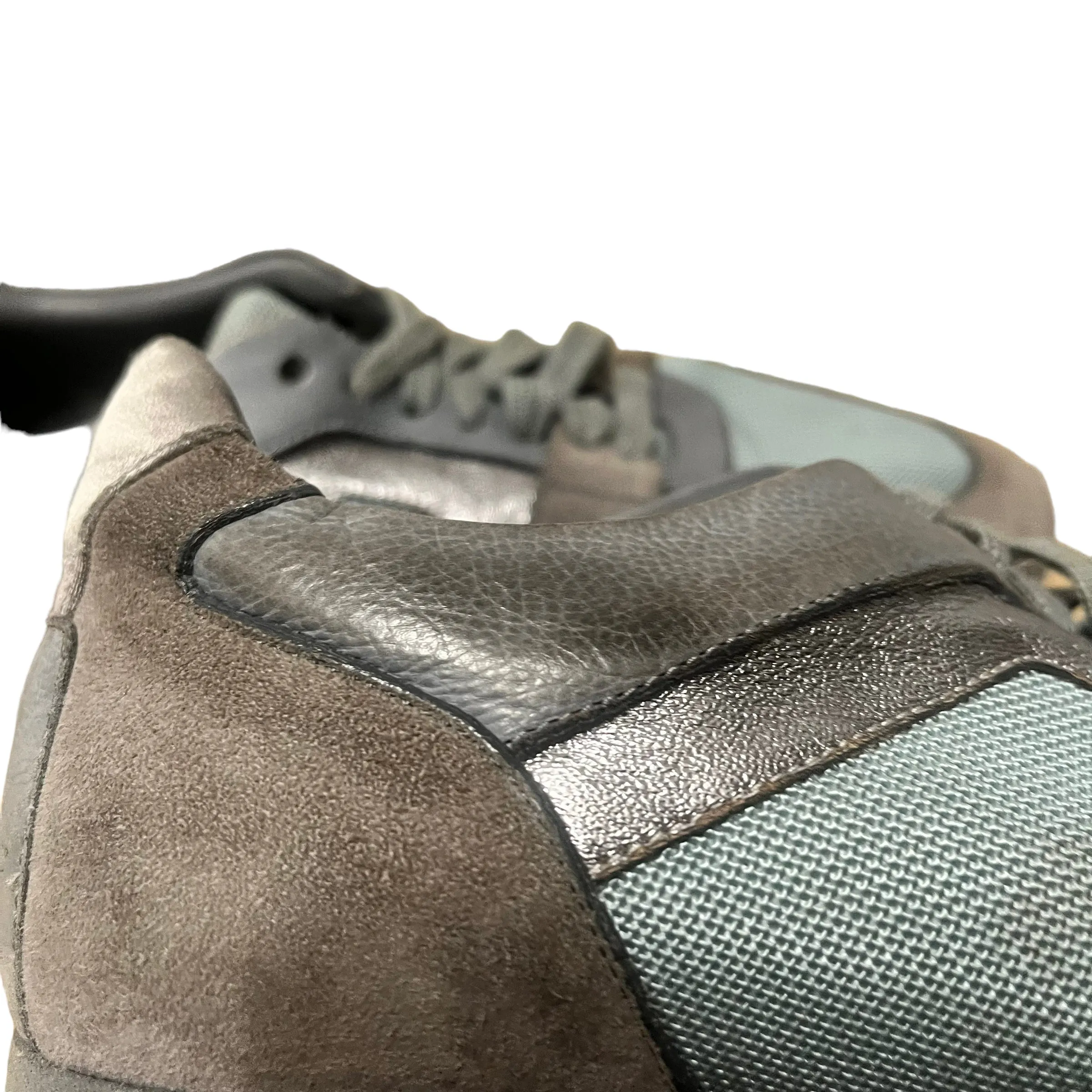 BURBERRY/Low-Sneakers/US 6.5/Leather/SLV/Field sneakers