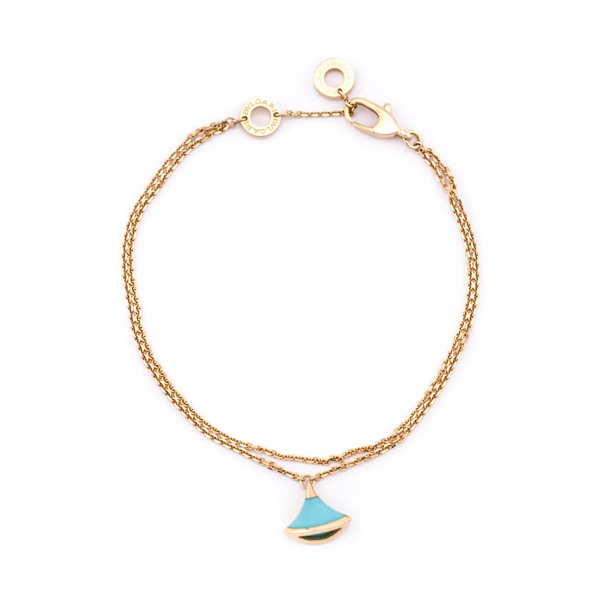 Bvlgari 18K Rose Gold Turquoise Divas' Dream Bracelet