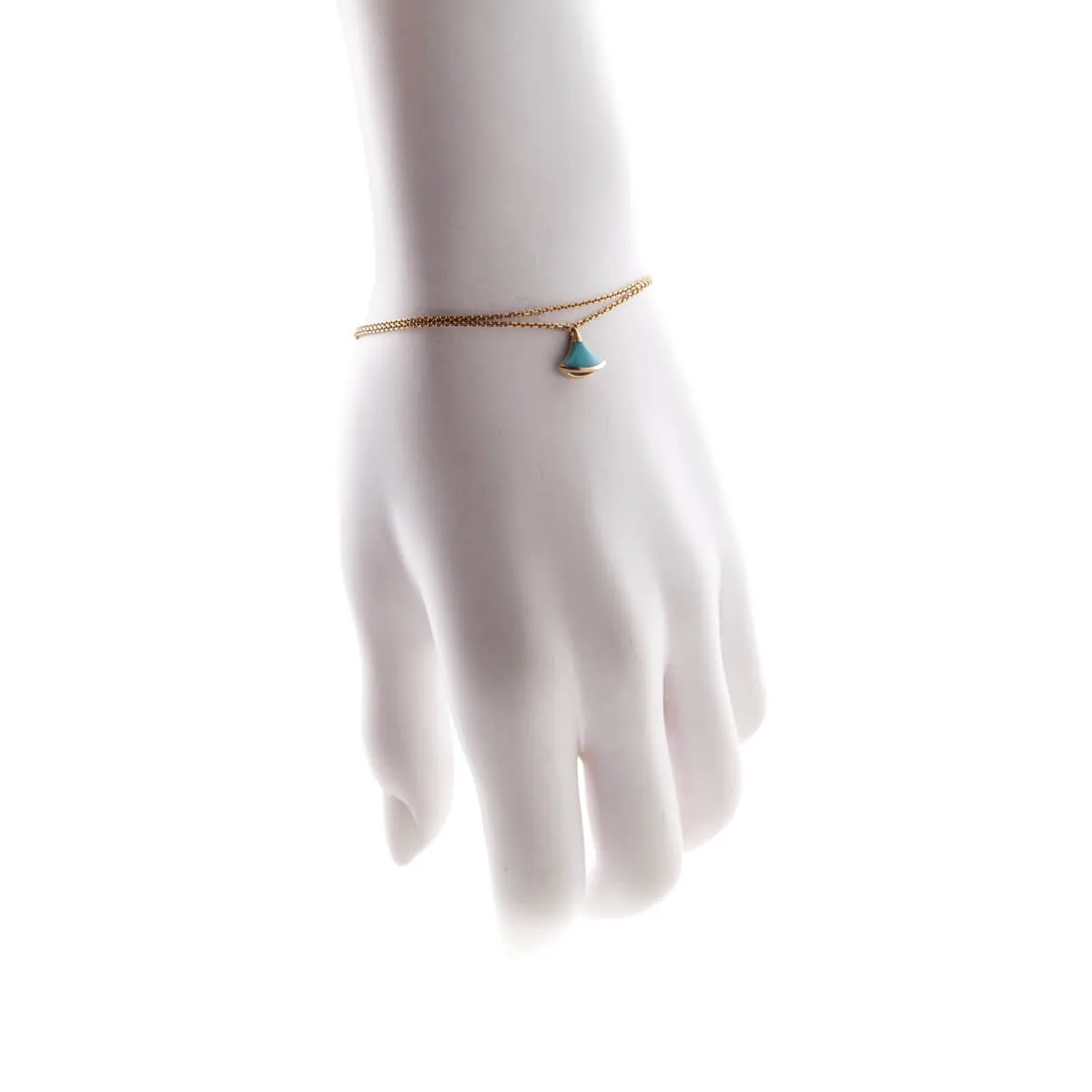 Bvlgari 18K Rose Gold Turquoise Divas' Dream Bracelet