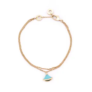 Bvlgari 18K Rose Gold Turquoise Divas' Dream Bracelet
