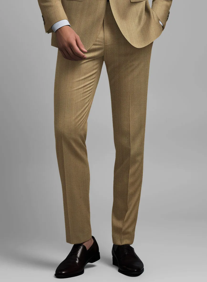 Caccioppoli Sun Dream Itodo Herringbone Wool Silk Suit