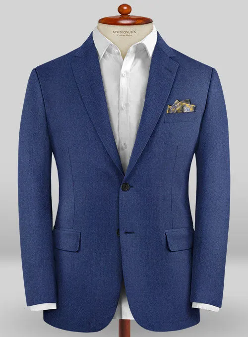 Caccioppoli Sun Dream Royal Blue Wool Silk Suit