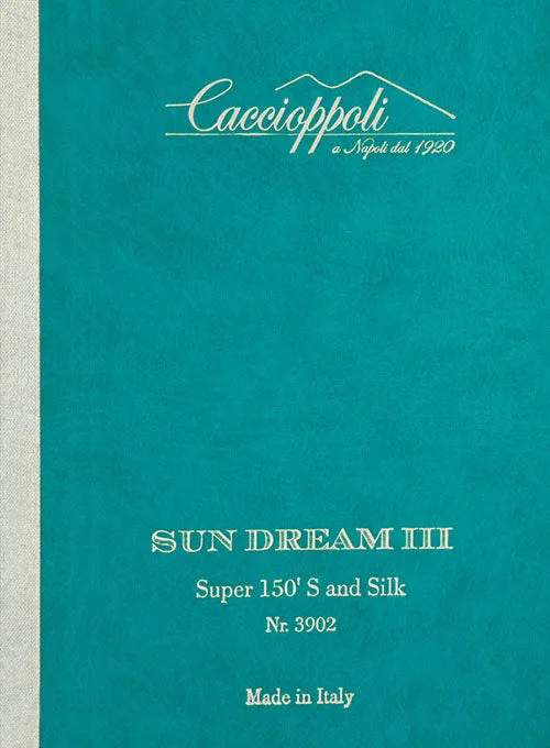 Caccioppoli Sun Dream Royal Blue Wool Silk Suit