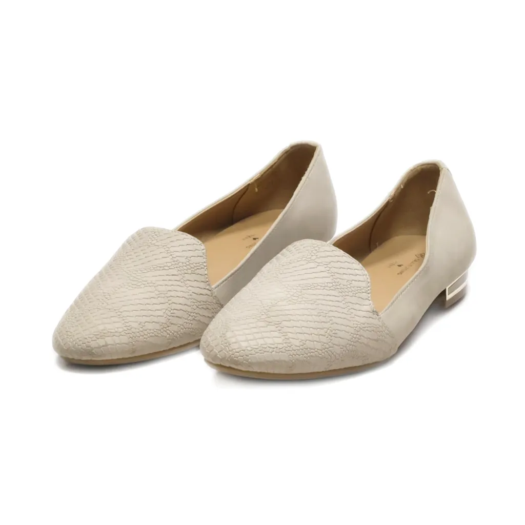 Call It Spring Vegan Ballerinas Leather Beige Colour For Women