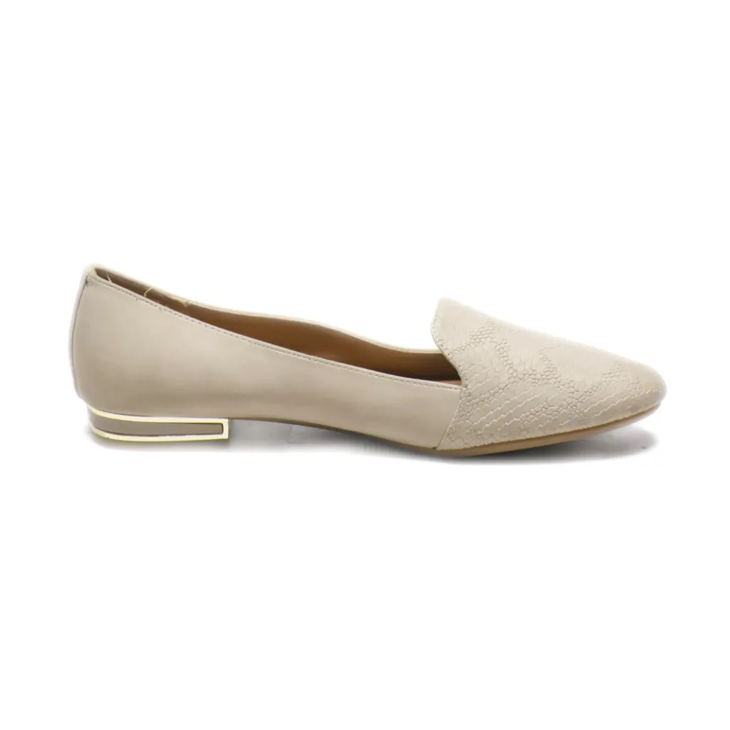 Call It Spring Vegan Ballerinas Leather Beige Colour For Women