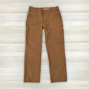 Carhartt Rugged Flex Relaxed Fit Duck Double Front Utility Work Pants 34x31
