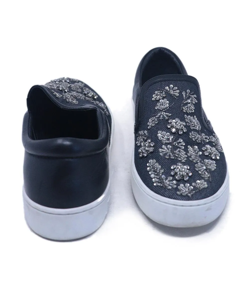 Christian Dior Denim Embellished Sneakers sz 7