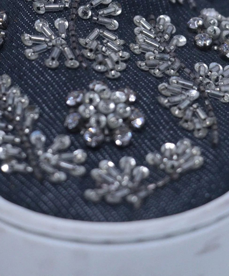 Christian Dior Denim Embellished Sneakers sz 7
