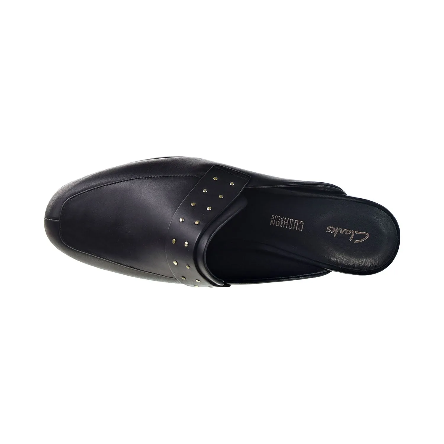 Clarks Pure Mule Women's Slip-on Dress Shoes Black Leather