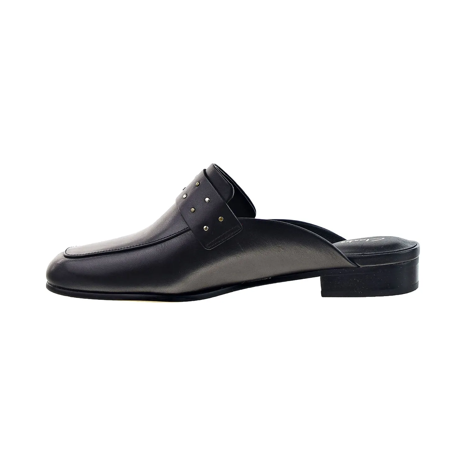 Clarks Pure Mule Women's Slip-on Dress Shoes Black Leather