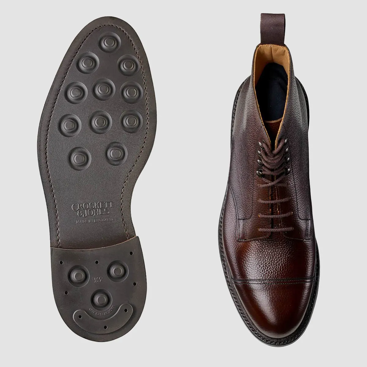 Coniston Dark Brown Scotch Grain, Dainite Sole