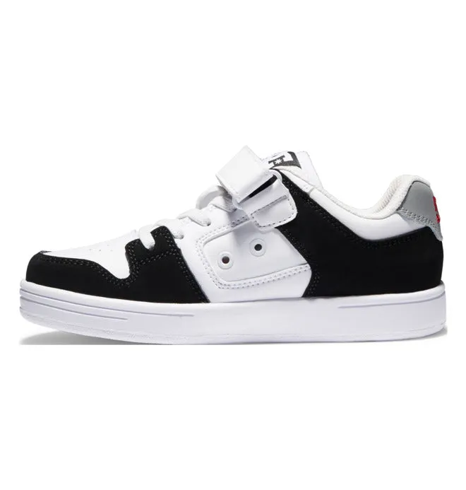 DC Manteca 4 Kids Shoe Black/White Bungee Lace