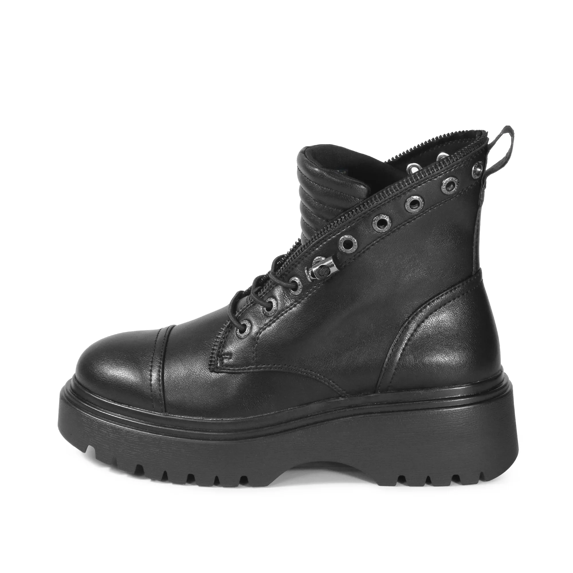 Firenze Platform Combat Boots (Nero)