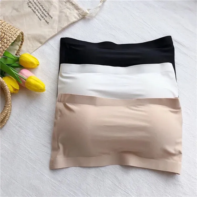Girls Soft Padded Strapless Tube Bra (8801)