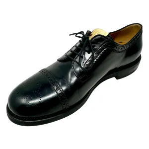 GUCCI Black Derby Mens Lace Up Dress Shoes 10