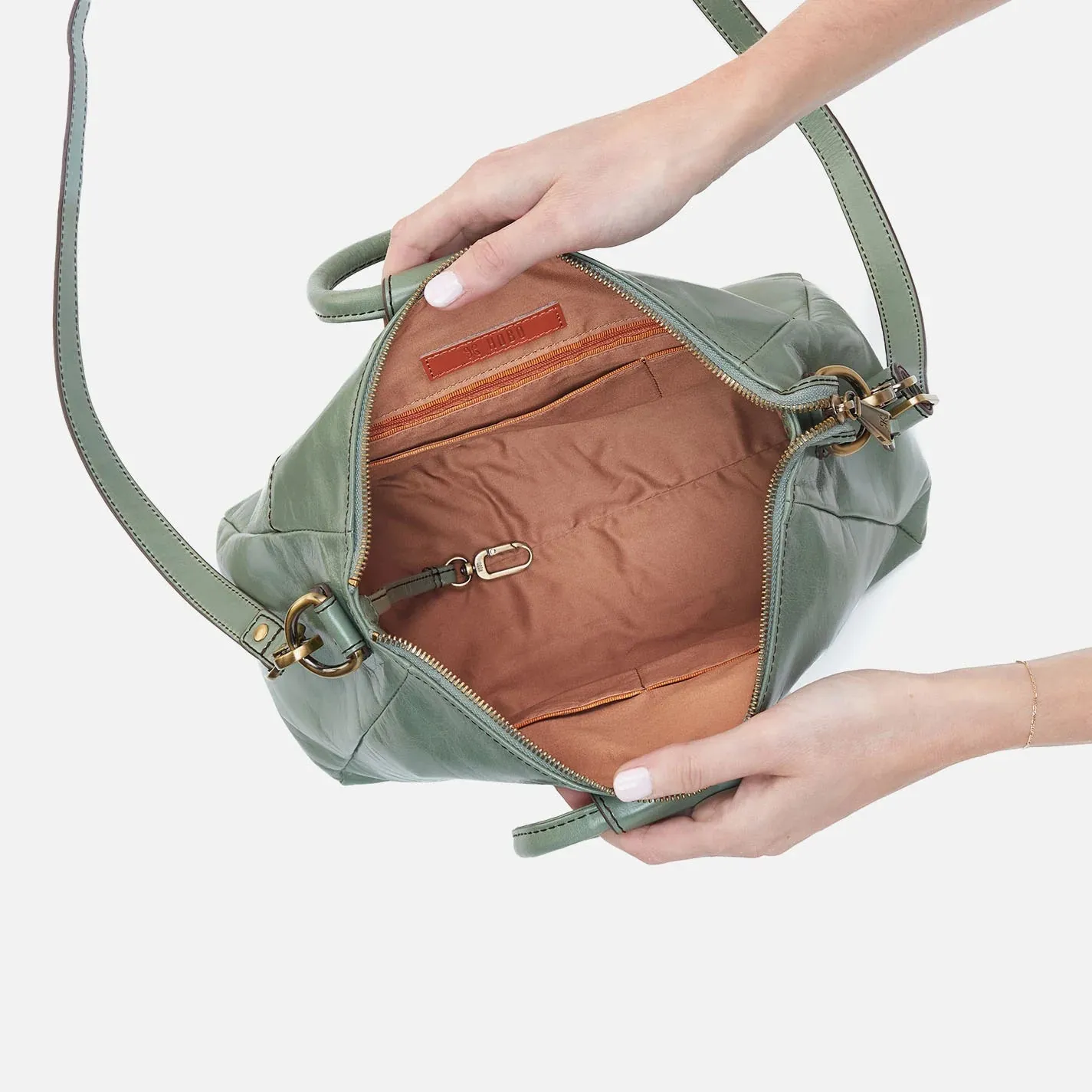 Hobo Sheila Medium Satchel - Jade
