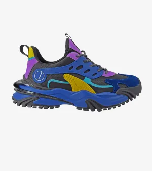 Javi Men's Sense Blue And Purple Sneakers