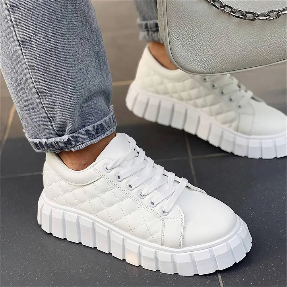 Kuuzi Platform Leather Sneakers