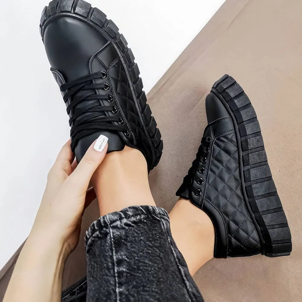 Kuuzi Platform Leather Sneakers