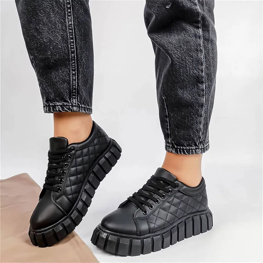 Kuuzi Platform Leather Sneakers