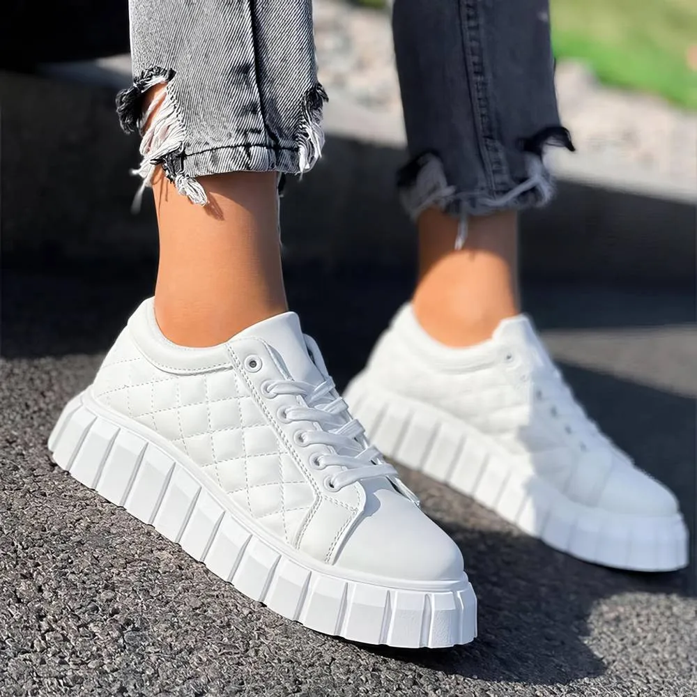 Kuuzi Platform Leather Sneakers