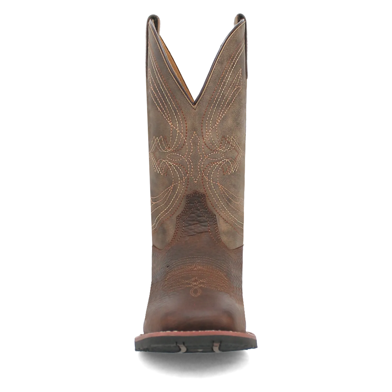 Laredo Men's 11" Elias Western Boot - Chocolate/Tan 7733