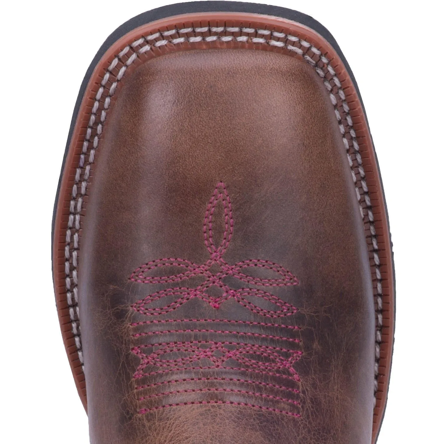Laredo Women's Lola Tan/Purple Leather Cowgirl Boots 5657