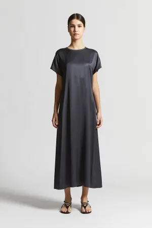 Long viscose satin dress