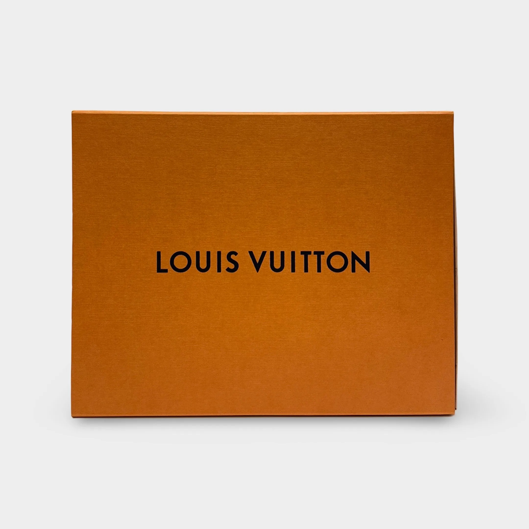 Louis Vuitton Men's Black Leather Monogram Derby Shoes