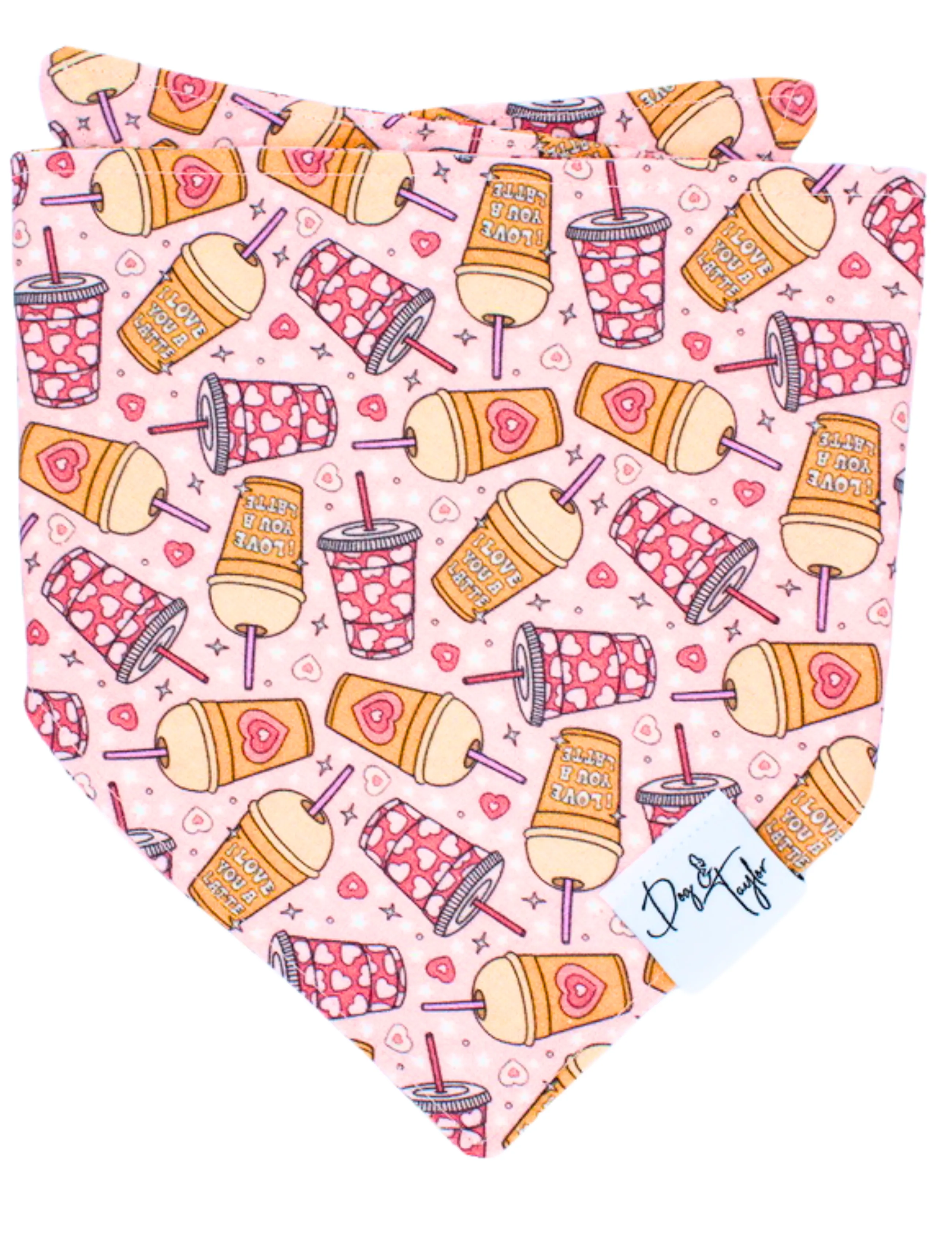 Love You A Latte Dog Bandana