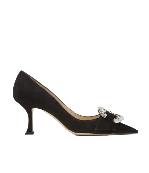 Melva 70 in Black & Crystal